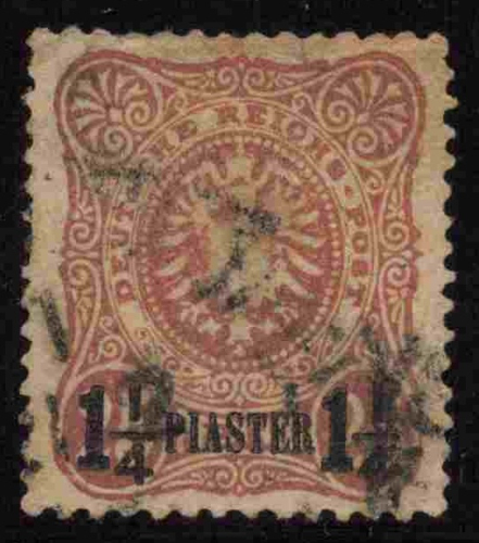 Deutsche Post in der Türkei Michel 4 o gestempelt Reichsadler im Oval