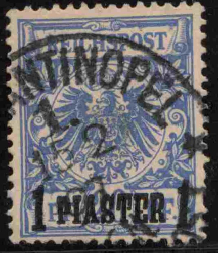 Deutsche Post in der Türkei Michel 8 o gestempelt Krone Adler