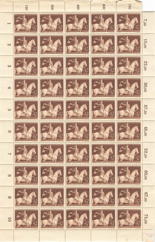 Deutsches Reich Michel 854 Das braune Band von Deutschland Schalterbogen 1943