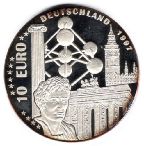 DDR 5 Mark Thomas Kirche in Leipzig 1984 originalverplombt polierte Platte PP