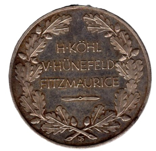 Deutschland 1928 Europa-Amerikaflug der Bremen Silbermedaille PP