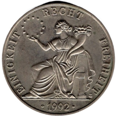 Deutschland Europa ECU 1992 Medaille