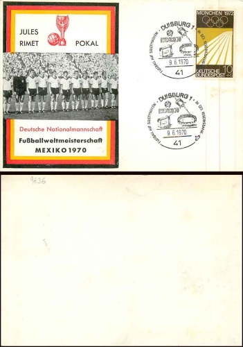Deutschland Fußballweltmeisterschaft 1970 o 9.6.1970
