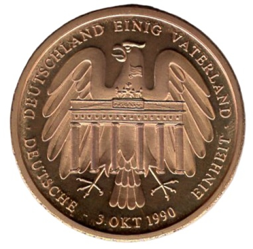 Deutschland Wendepunkte Deutscher Geschichte Deutschen Einheit 9. Okt 1990 Medaille 