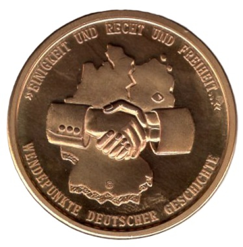 Deutschland Wendepunkte Deutscher Geschichte Deutschen Einheit 9. Okt 1990 Medaille 