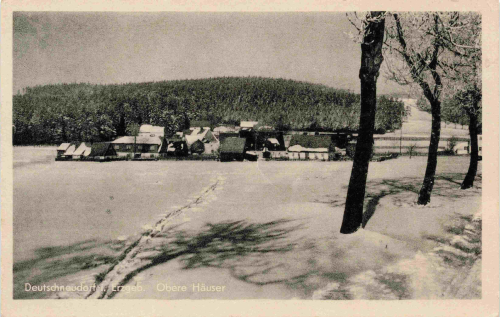 Deutschneudorf Erzgebirge Obere Häuser o 1962