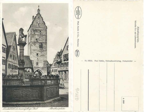 Dinkelsbuehl Altrathausplatz * ca. 1930