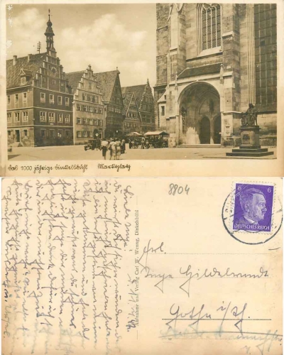 91550 Dinkelsbuehl Marktplatz o 12.7.1942