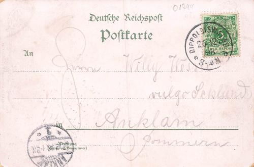 01744 Dippoldiswalde Muellerschule Litho o 1898