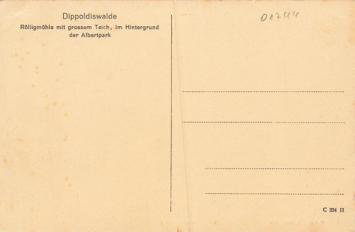 01744 Dippoldiswalde Roelligmuehle * um 1930