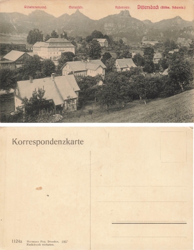 Dittersbach Boehmen Jetrichovice um 1910