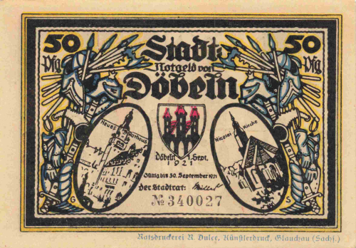 04720 Döbeln Notgeldschein 1921