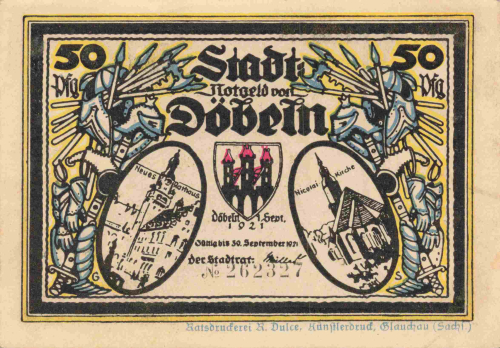 04720 Döbeln Notgeldschein 1921
