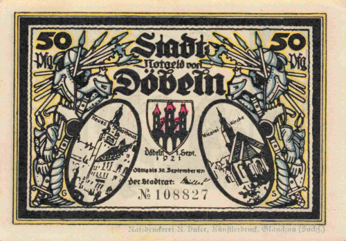 04720 Döbeln Notgeldschein 1921