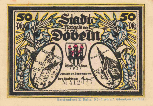 04720 Döbeln Notgeldschein 1921