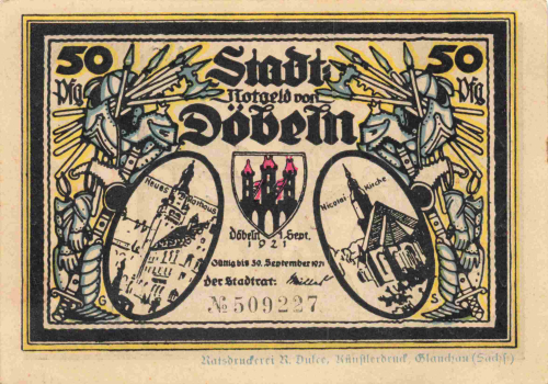 04720 Döbeln Notgeldschein 1921
