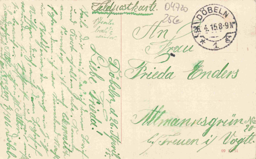 04720 Döbeln Königstrasse mit Realschule o 1915