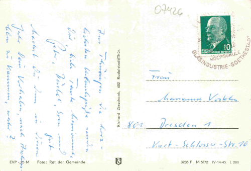 Döbischau-Egelsdorf Mehrbildkarte o 1972