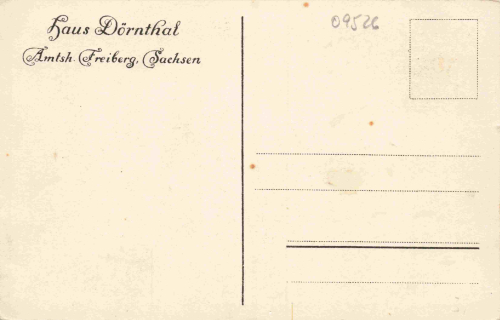 Dörnthal Erzgebirge Olbernhau Haus Dörnthal * um 1930