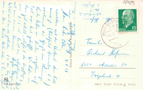Döschnitz Schwarzatal  o 1962
