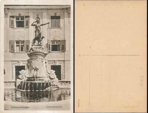 Donaueschingen Denkmalbrunnen * ca. 1925