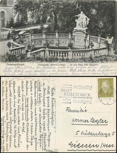 Donaueschingen Donauquelle o 30.8.1932