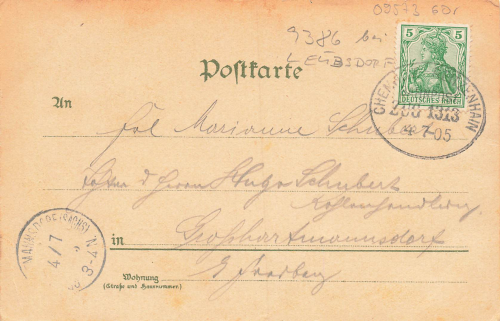 Dorf Schellenberg Leubsdorf Litho  o 1905