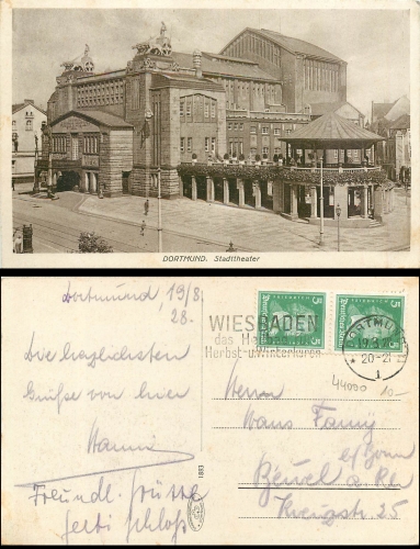 Dortmund Stadttheater o 19.08.1928