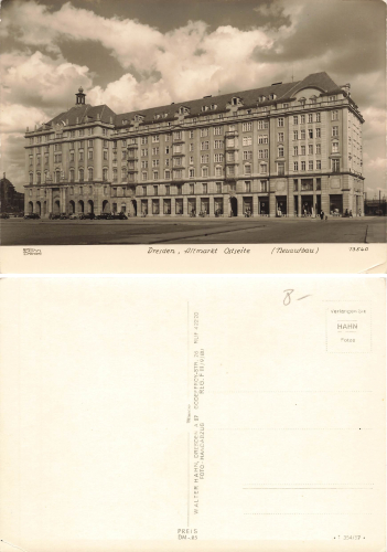 Dresden Altmarkt Ostseite Neuaufbau * 1957 ​​​​​​​Verlag Hahn-Foto13540