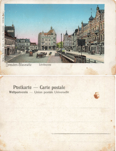 Blasewitz Dresden Schillerplatz * um 1900