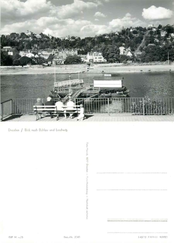 Blasewitz Dresden Dampfschiffanlegestelle *1979 Hanich2245