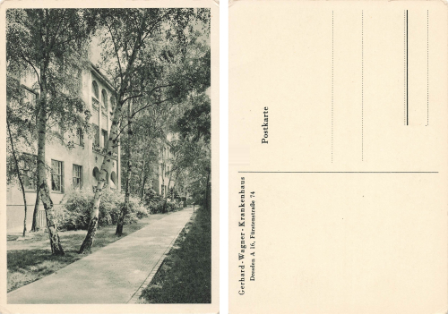 Blasewitz Dresden Fuerstenstrasse 74 Gerhard Wagner Krankenhaus * um 1930