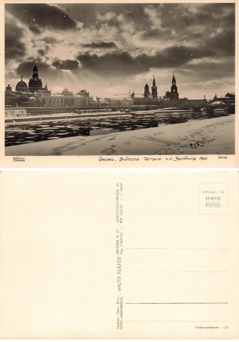 Dresden Bruehlsche Terrasse * 1950 Verlag Hahn-Foto5408