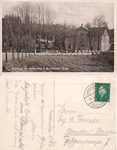 Dresdner Heide Restaurant Haidemuehle o 1931