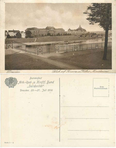 Dresden Bundesfest Arbeiter-Rad- und Kraftfahrer-Bundes "Solidarität” Juli 1930