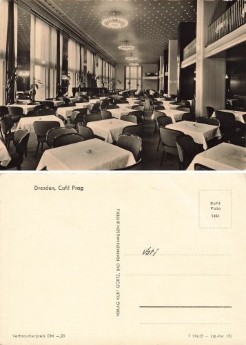 Dresden Cafe Prag am Altmarkt  * 1957