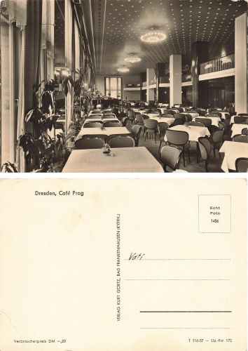 Dresden Cafe Prag am Altmarkt  * 1957
