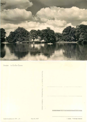 Dresden Carolaschloesschen Large Garden *1965 Hanich1917