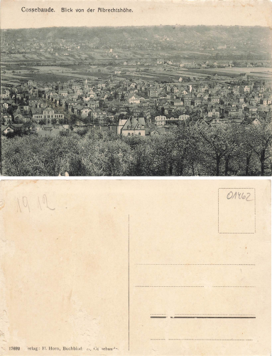 Cossebaude Dresden von der Albrechtshoehe * um 1910