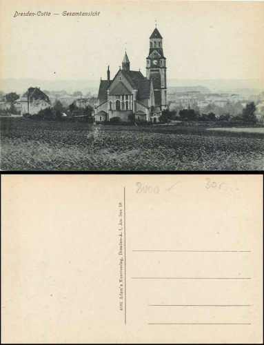 Cotta Dresden Kirche *ca. 1920