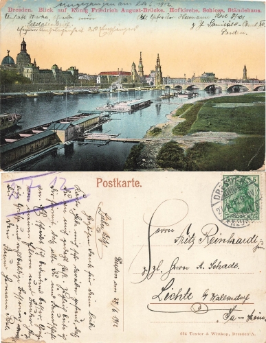Dresden Elbe bathing establishments on June 27, 1912