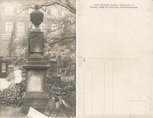 Dresden Elias Friedhof Echtfotokarte * um 1910