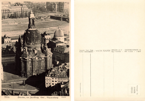 Dresden Frauenkirche * 1950 ​​​​​​​Verlag Hahn-Foto12972