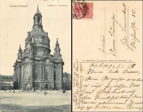 Dresden Frauenkirche o 5.4.1920