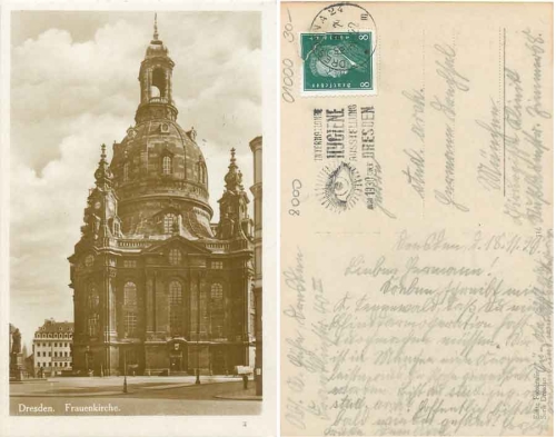 Dresden Frauenkirche o 18.11.1929