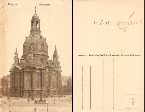Dresden Frauenkirche Neumarkt *ca.1932