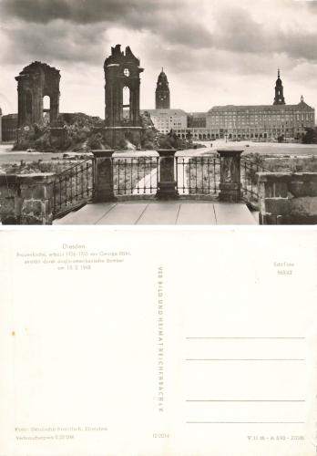 Dresden Muenzgasse Neumarkt with ruins of the Frauenkirche * 1962