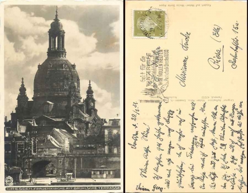 Dresden Frauenkirche o 29.3.1932 Hahn-foto 4442