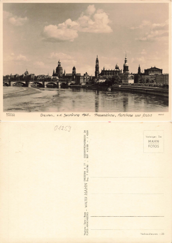 Dresden Frauenkirche Hofkirche Schloss *ca. 1960 Hahn-Foto10817