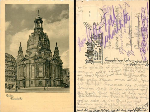 Dresden Frauenkirche gebr. ca. 1930